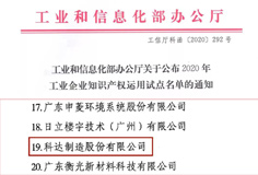 荣誉  科达制造荣列2020年工业企业知识产权运用试点名单